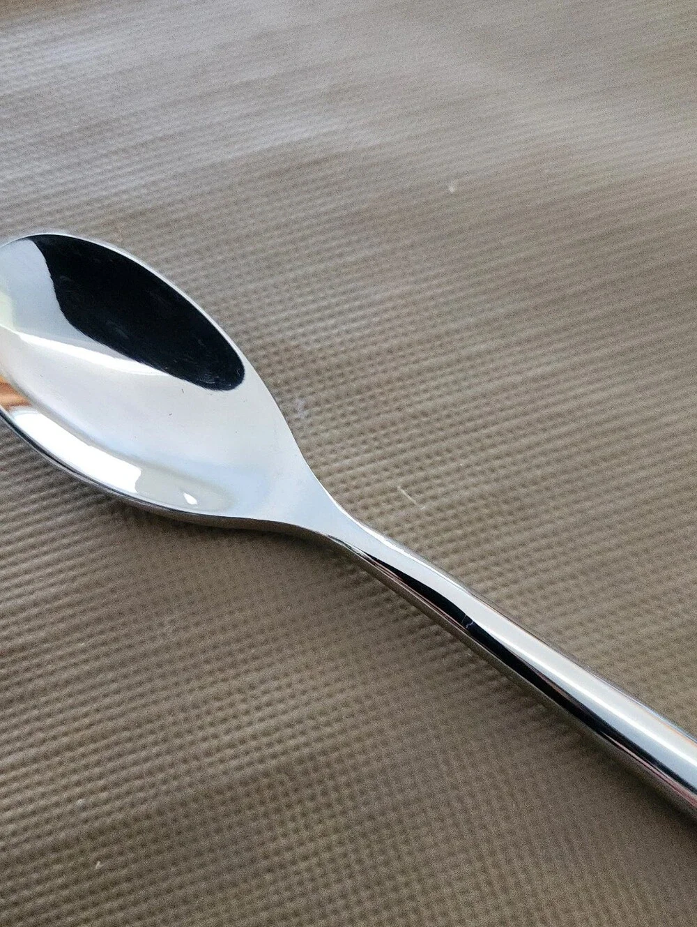Stainless Steel Long Handle Teaspoons - Polished Silver (Set of 4)